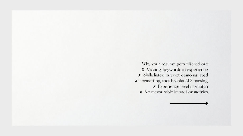 Why resumes get rejected by ATS systems